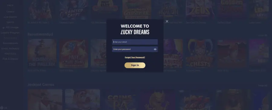 Lucky dreams casino online